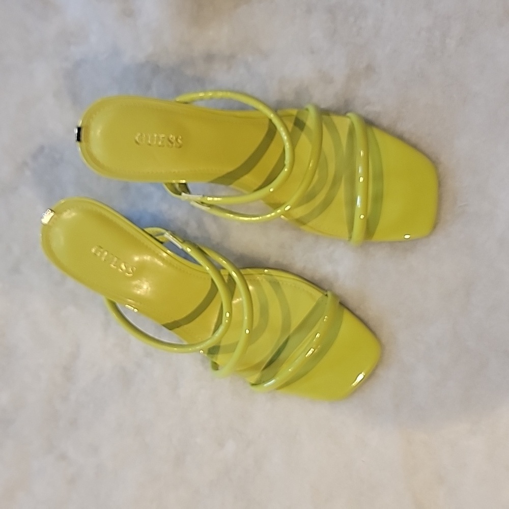 Guess Green Slide Sandals